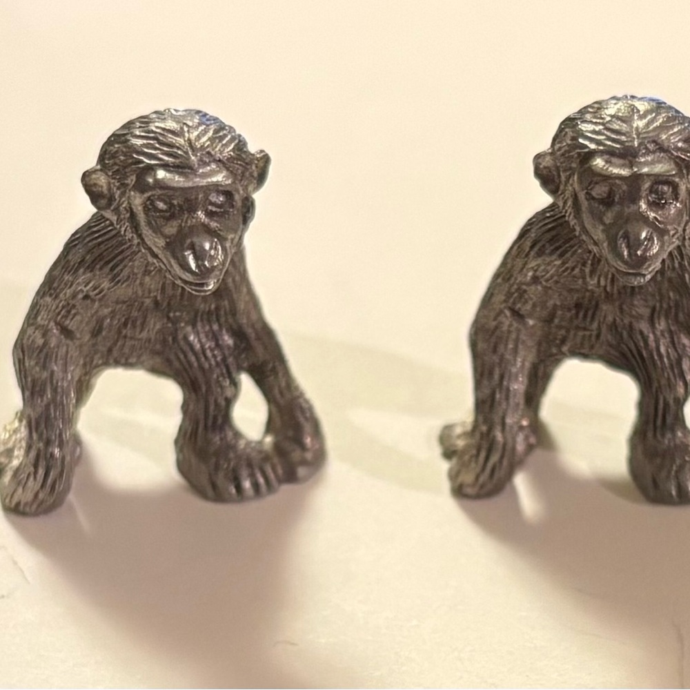 Vintage Spoontique Pewter Monkey